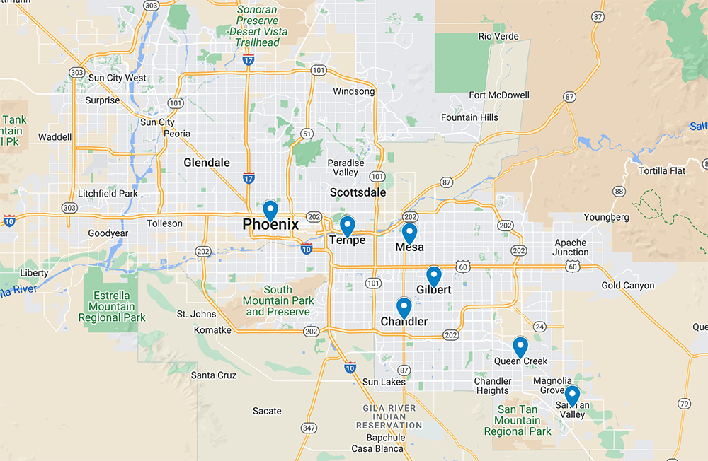 service area map